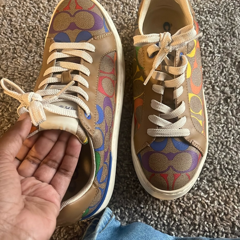 Pride color coach sneakers